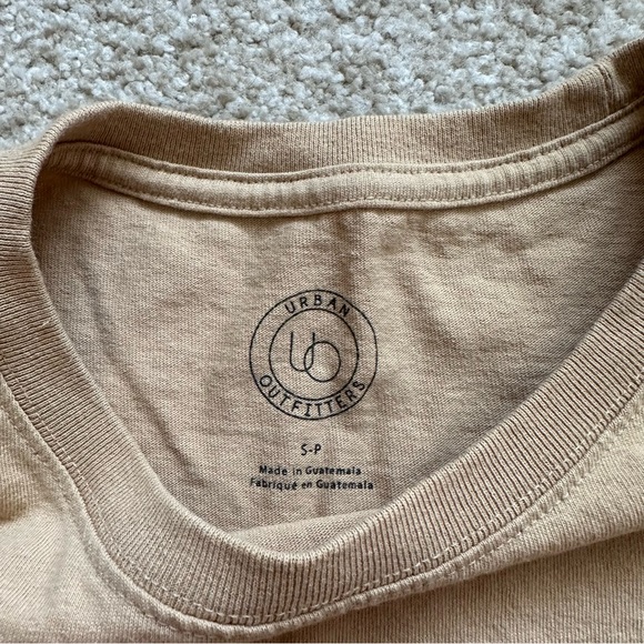 Tan Urban Outfitters Cropped Tee - Picture 2 of 2